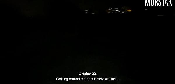  Sucked off by the guard in the park!